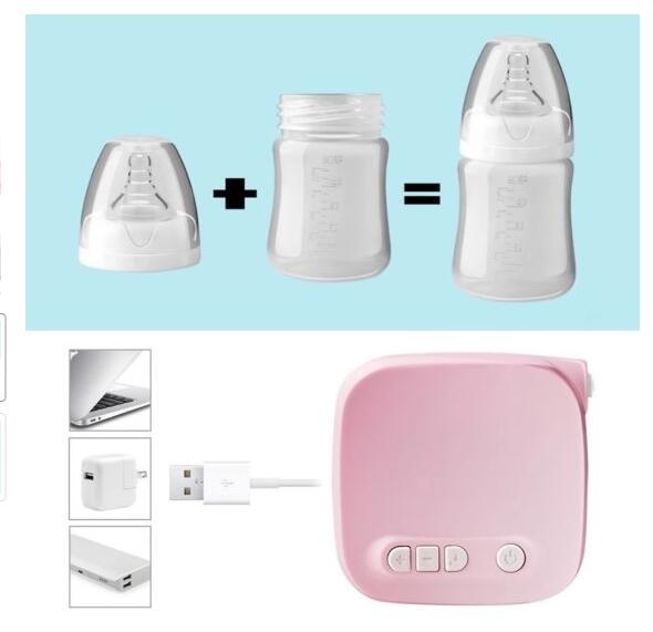 Kit automático de bombas de leite mama elétrica sucção natural ampliador garrafa alimentação usb milksucker bm