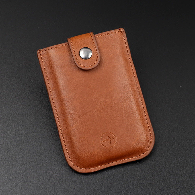 Pull-Out Men'S Leather Pu Multi-Card Slot Credit Card Bank Card Holder Id Card Case Card Holder