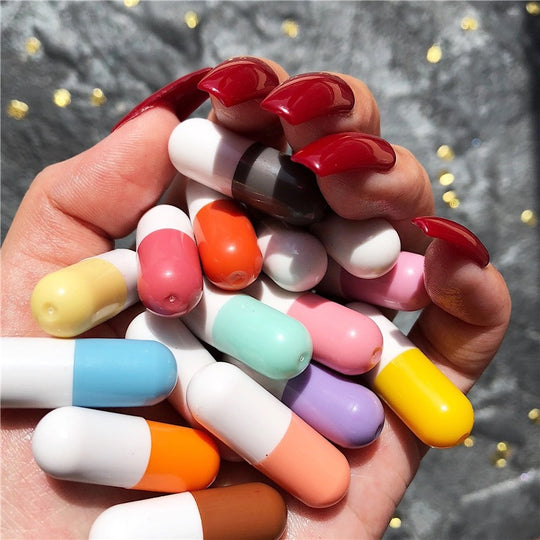 Mini Capsule Lipstick Velvet Canned Pills Student Make Up 16pcs