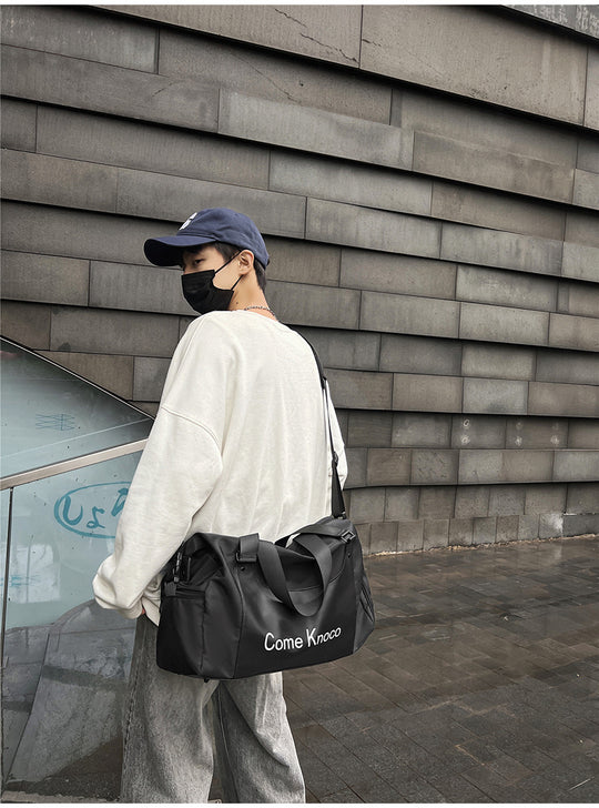 Gym Bag Men's And Women's Fashion Street Fashion Portable Shoulder Bag