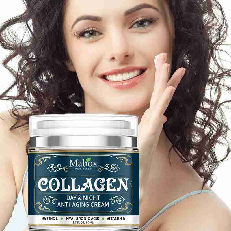 Creme facial hidratante de colágeno, produtos para cuidados com a pele