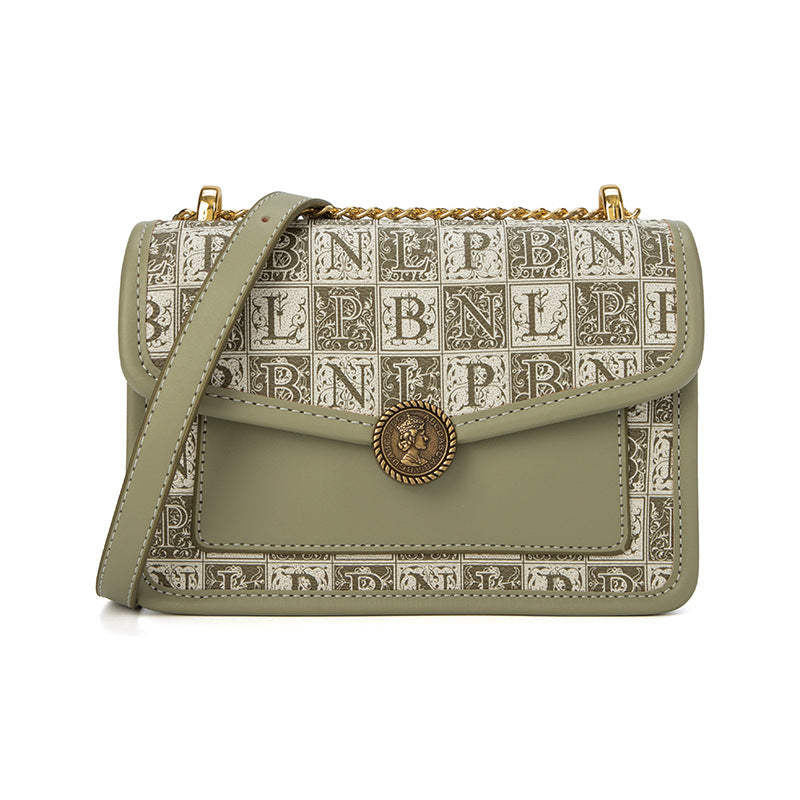 Printed Letter Fashion Chain Crossbody Bag