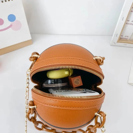 Women  Leather Basketball Bag