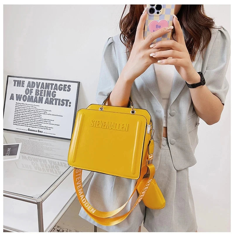 Women's  Vintage Solid PU Leather Cute Mini Bag