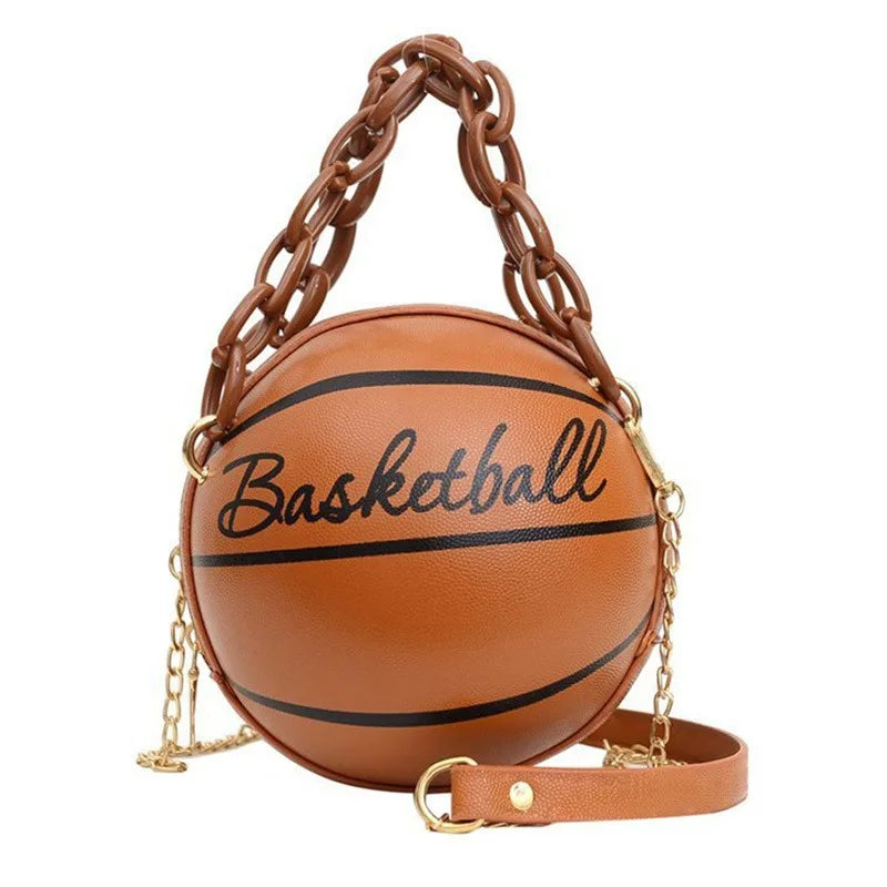 Women  Leather Basketball Bag