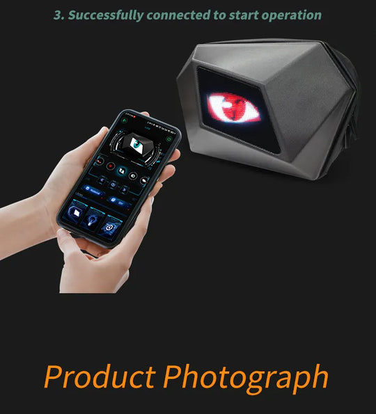 LED Smart Display Motorcycle waterproof Bag