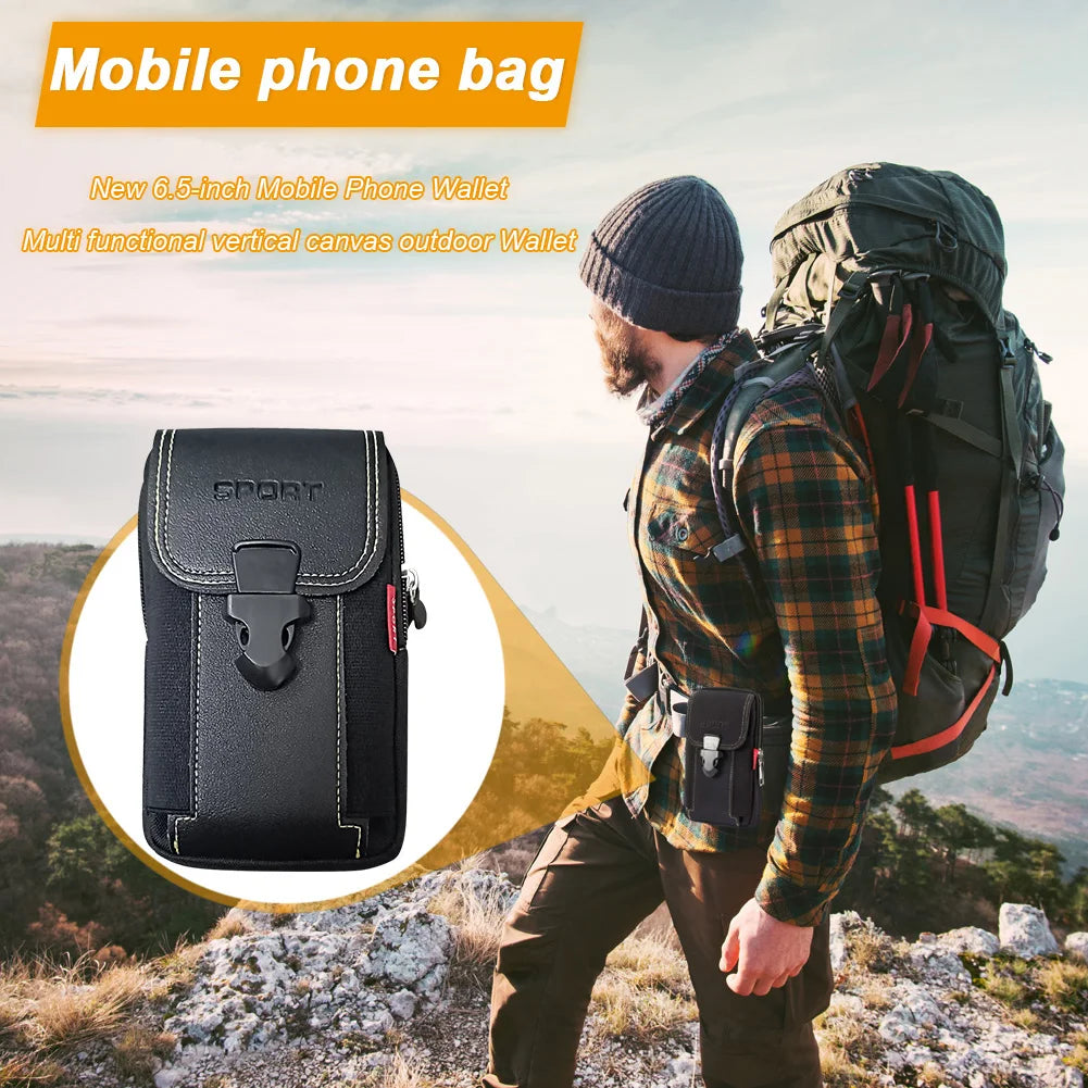 Man Belt Pouch Mobile Phone Bag for Men