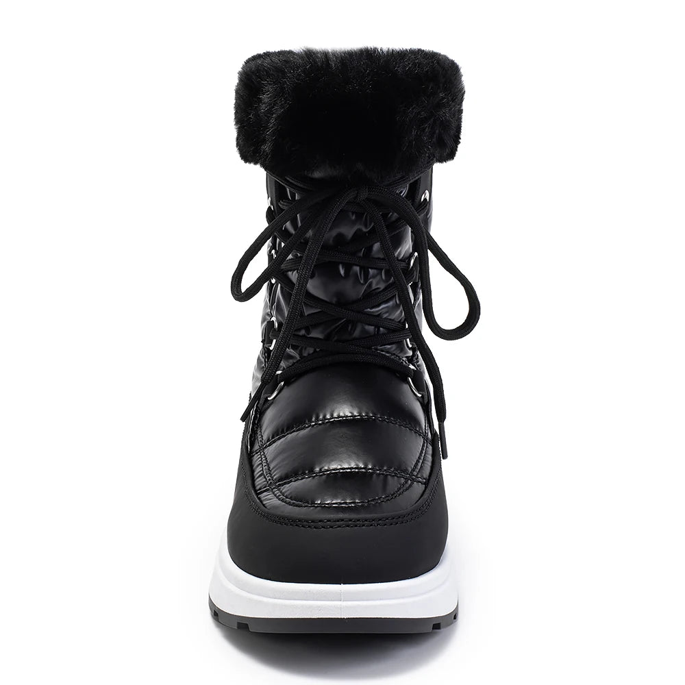 Thick Plush Waterproof Snow Boots  Non Slip Cotton Padded