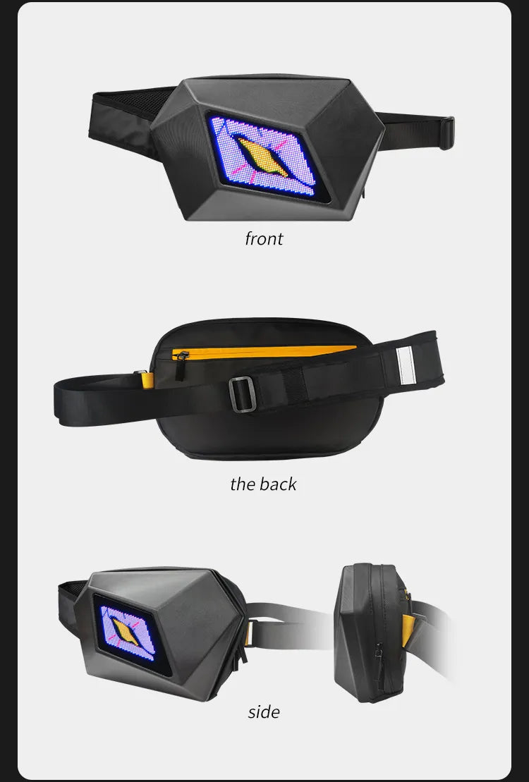 LED Smart Display Motorcycle waterproof Bag