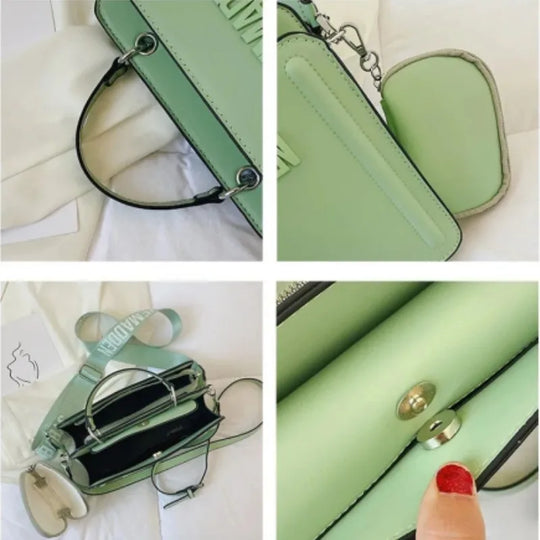 Women's  Vintage Solid PU Leather Cute Mini Bag