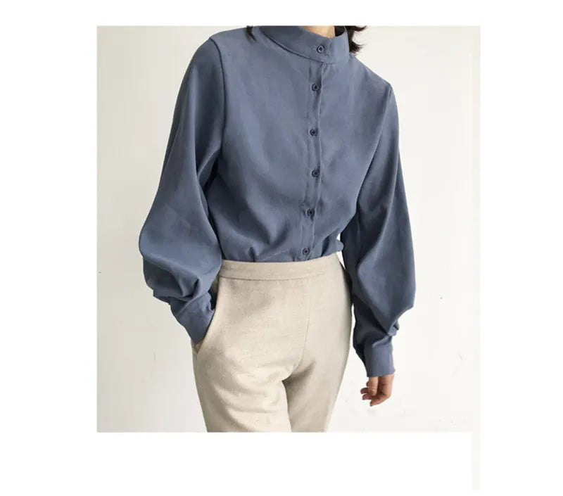 Big Lantern Sleeve Blouse Women