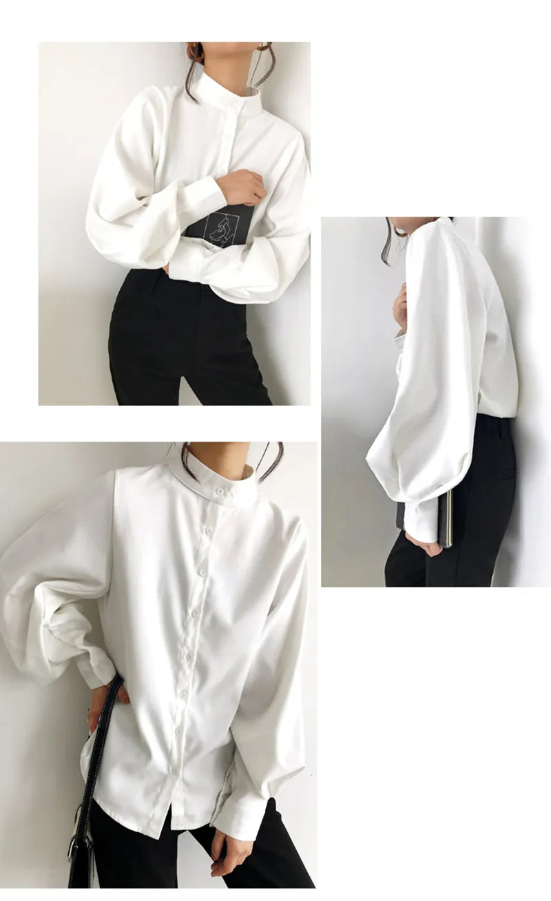 Big Lantern Sleeve Blouse Women