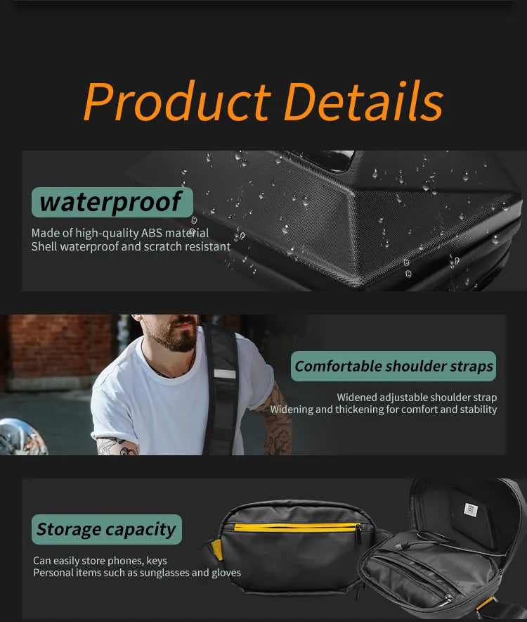 LED Smart Display Motorcycle waterproof Bag