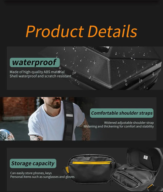 LED Smart Display Motorcycle waterproof Bag