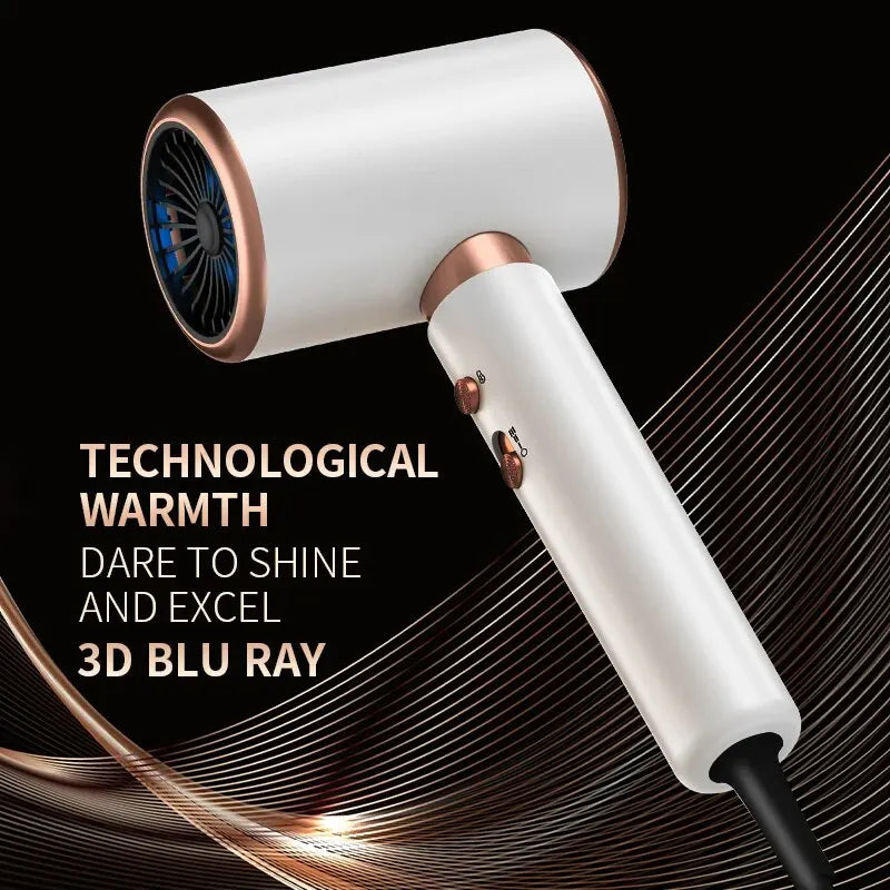 Hair Dryer, High-Speed Electric Turbine Airflow, Low Noise, Constant Temperature And Quick Drying.