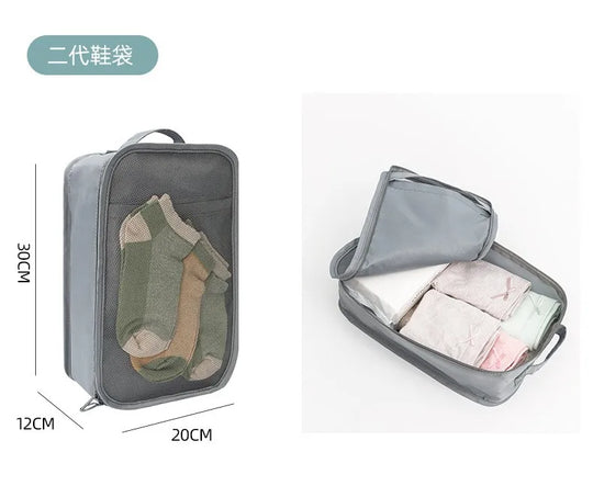 7/8/9/10 Pcs Set Travel Organizer Storage Bags Suitcase Packing