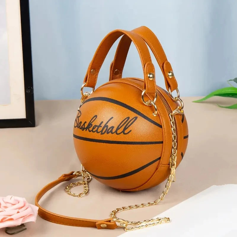 Women  Leather Basketball Bag