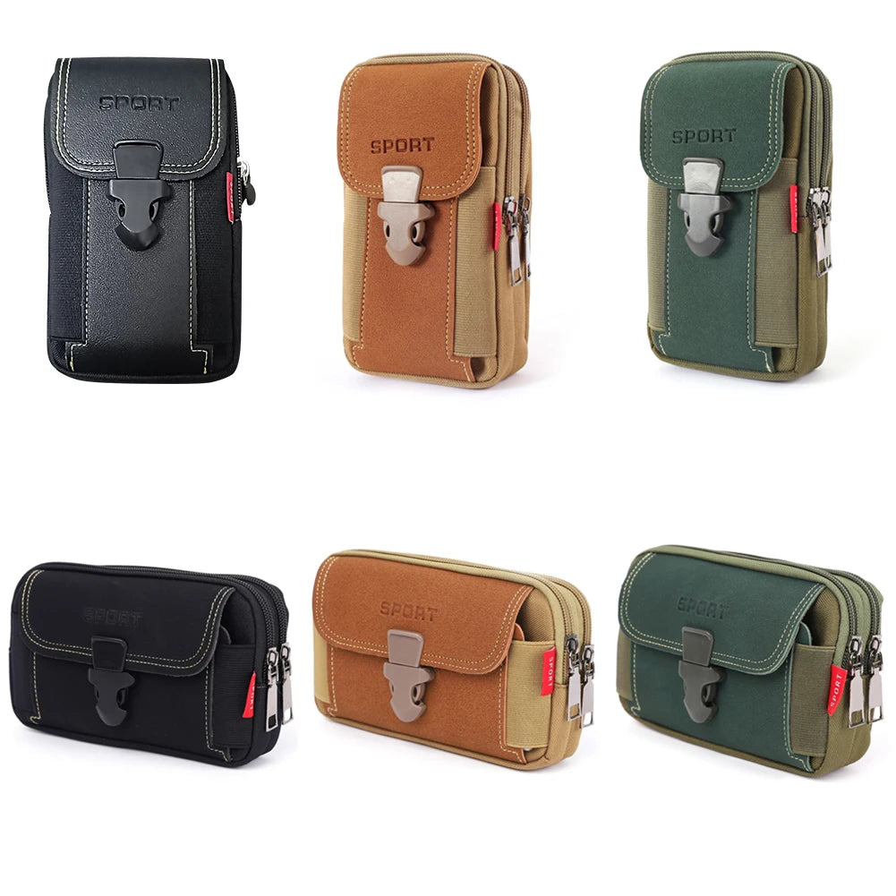 Man Belt Pouch Mobile Phone Bag for Men