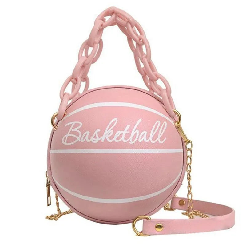 Women  Leather Basketball Bag