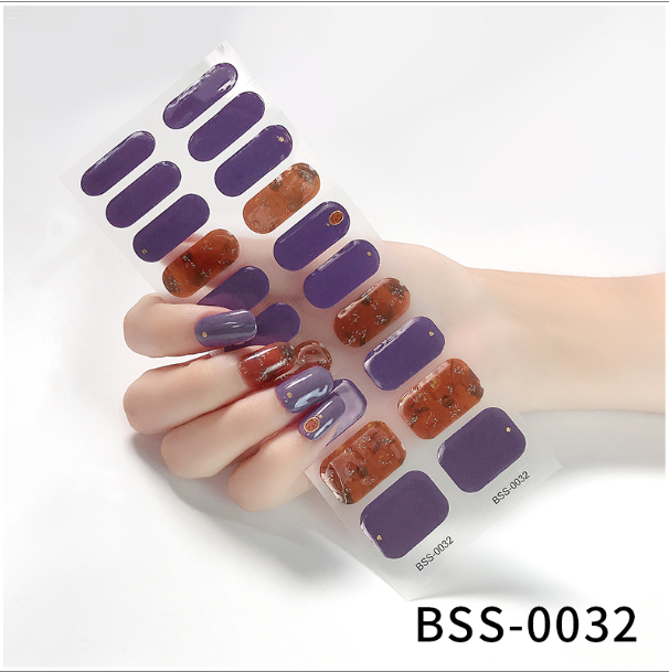 Gel Nail Stickers European And American Semi-curing